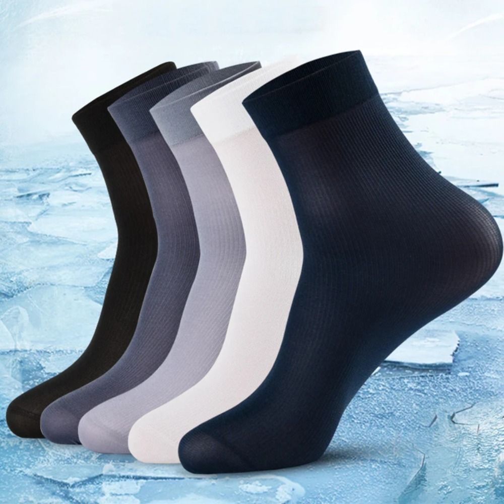 Silk Sock Bamboo - 10 pasang kaus kaki pria berbahan