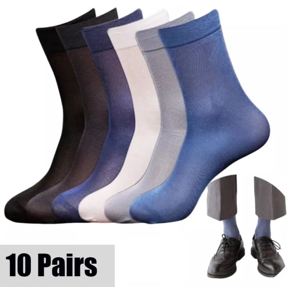 Silk Sock Bamboo - 10 Pasang Kaus Kaki Sutra Es