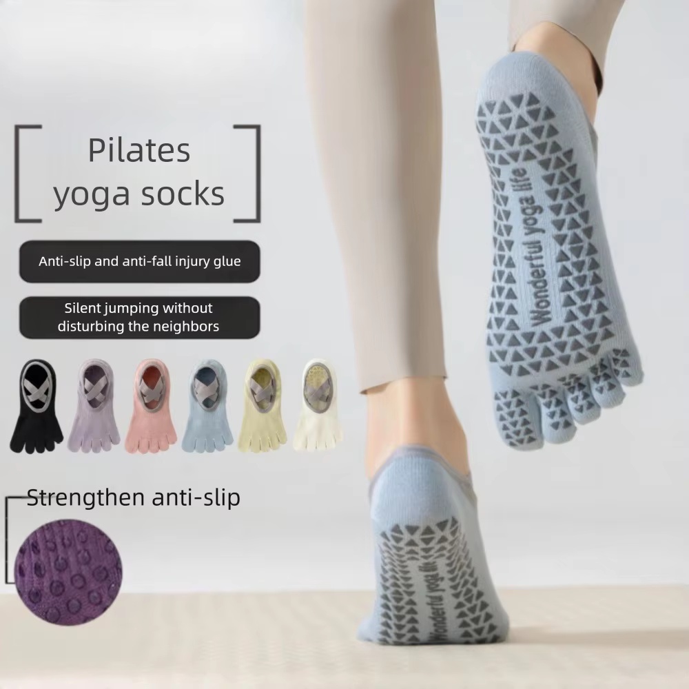 Kaus Kaki Yoga Katun untuk Wan - Grip Sock Yoga ulasan dan harga